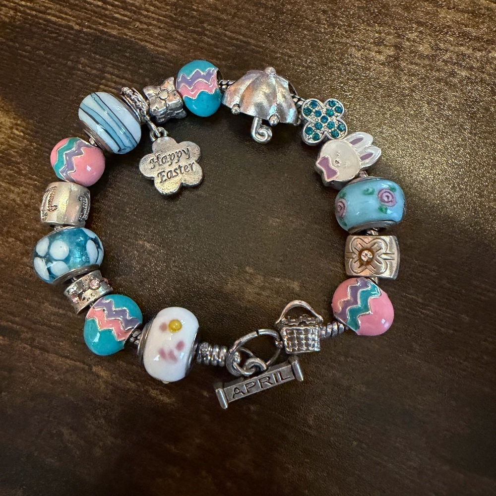 Willabee and Ward April charm bracelet